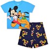 Disney Mickey Mouse and Friends Boys Short Sleeve T-Shirt and Shorts Set for Toddler and Big Kids - 2 of 4