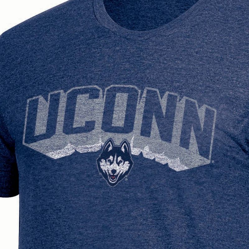 NCAA UConn Huskies Adult Men&#39;s Heather T-Shirt, 3 of 4