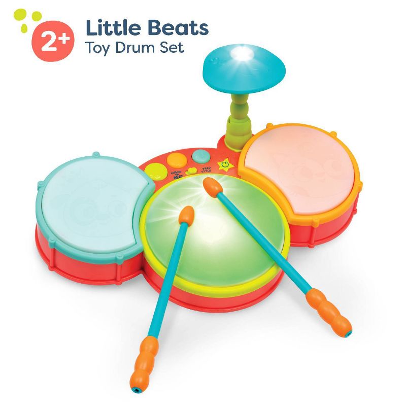 B. toys Toy Drum Set - Little Beats, 4 of 10