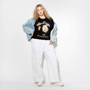 Women's Jelly Roll Broken Short Sleeve Graphic T-Shirt - Black - 1 of 3