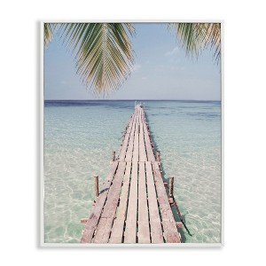 Stupell Industries Tropical Dock on Beach, 11" x 14" - 1 of 4