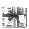 Hudson Baby Cotton Flannel Burp Cloths, Farm Friends Grey 10-Pack, One Size - 2 of 4