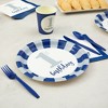 Juvale 144-Piece Baby First Birthday Decorations for Boy, 1st Birthday Theme Party Supplies with No 1. Plates, Napkins, 9oz Cups, and Cutlery - 4 of 4