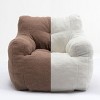 Panpan Bean Bag Chairs With Memory Foam,37 W White Teddy Bean Bag  Chair,fluffy Lazy Sofa-the Pop Maison : Target