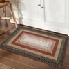 Braided Print Machine Washable Rug for Living Room Non-Slip Area Rug Stain Resistant Carpet for Dining Room Bedroom Nursery Office - 4 of 4