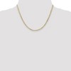 Black Bow Jewelry 3mm, 14k Yellow Gold, Open Concave Curb Chain Necklace - 2 of 4