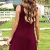 LEVEN SIXTEEN Plain Pleated Tank Cover-Up Dress - 3 of 3