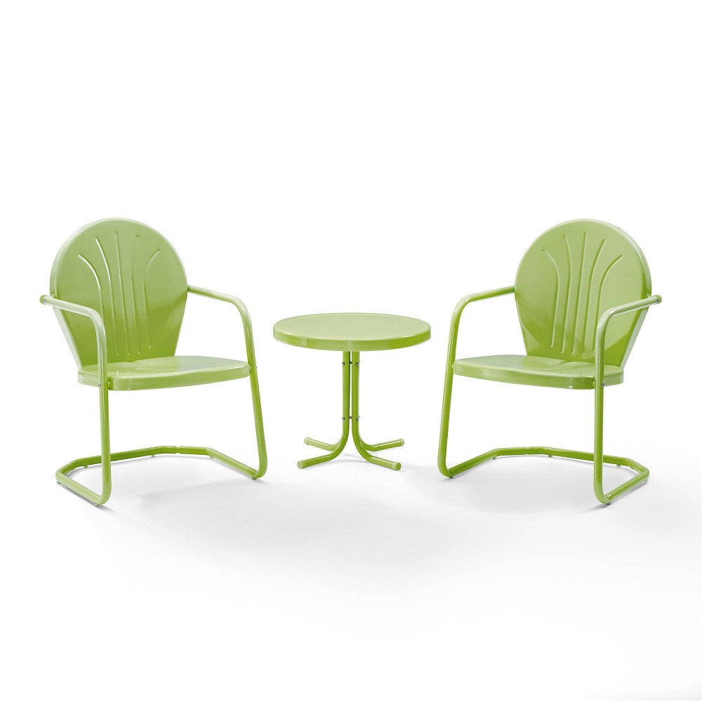 Photos - Garden Furniture Crosley Griffith 3pc Outdoor Conversation Set - Key Lime  