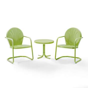 Griffith 3pc Outdoor Conversation Set - Key Lime - Crosley