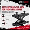Black Widow Steel Motorcycle Jack for Front/Rear Tires, 3.75"-16.25" Lift Height - 2 of 4