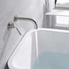 Sumerain Wall Mount Bathtub Faucet Brushed Nickel Tub Filler with Brass Valve and Left-Handed Handle - 2 of 4