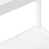 Kate and Laurel Bellport Rectangle Wood Side Table, 22x14x26, White - 4 of 4