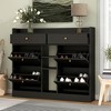 NicBex Shoe Cabinet with 4 Flip Drawers Modern Freestanding Hidden Shoe Rack Cabinet with 2 Drawers for Entryway,Hallway - 4 of 4