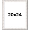 PosterPalooza | Sculpted White Picture Frame - UV Acrylic, Foam Board Backing, Hanging Hardware - 2 of 4