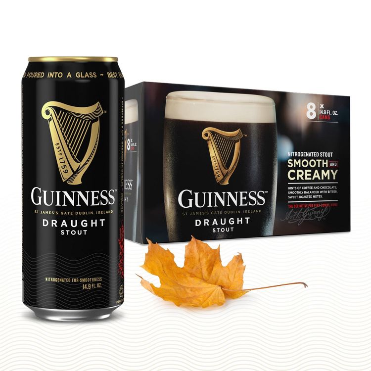 Guinness Draught Beer - 8pk/14.9 fl oz Cans, 2 of 10