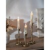 MOEPISY Cast Iron Candlestick Holders: Antique Brass Taper Candle Holders with Unique Drip Wax Aesthetics - Set of 3 - 2 of 4