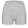 Memoi Women's Pointelle Rib Seamless Form Fitting Shortie Black XS - 2 of 4