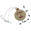 Fordham University Rams Logo Mini Small Tiny Wood Christmas Tree Holiday Ornament - 4 of 4