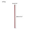 Unique Bargains Smooth Large Cocktail Coffee Juice Reusable Metal Straw 2 Pcs - 2 of 3