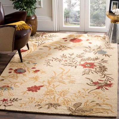 Hand-Knotted Artisan Woolen Area Rug, 8' x 10', Serene Blue