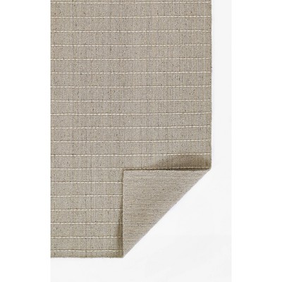 Natural Hand-Loomed Wool Blend Stripe Rug