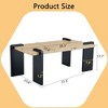 CAVINAS Modern Faux Wood Coffee Table with Mortise and Tenon Structure Design,Unique Center Table for Living Room,Living Room Furniture - 4 of 4