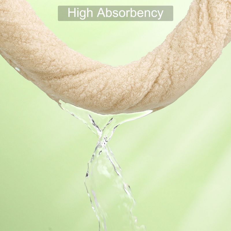 PiccoCasa 100% Cotton Soft Absorbent Oversized Cotton Face Towels 6 Pcs 13'' x 29'', 3 of 5