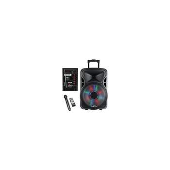 BeFree Sound BFS-5800 15" Bluetooth Rechargeable Party Speaker with Illuminating Lights Black