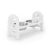 19'' Adjustable Elevated Pet Bowl for Dogs And Cats,Travel Ready Feeder with Recycled Poly Lumber,Durable And Collapsible–LAOTIES - 4 of 4