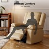 Power Lift Recliner Chair - Heat and Massage, Faux PU Electric Lift Recliner for Elderly & Mobility Impaired, Adjustable Back and Legs - 2 of 4