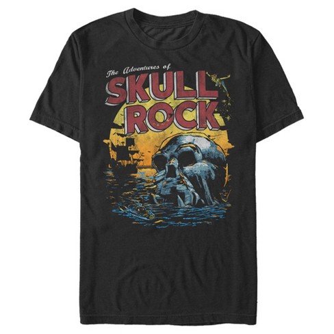 Men\'s Peter Pan Skull Rock T-shirt Poster Sunset Target : Vintage