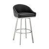 Armen Living Eleanor Barstool Gray 30 in Seat Height - 2 of 4