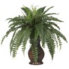 Nearly Natural Boston Fern with Urn Silk Plant - 2 of 3