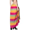 LA LEELA Women's Summer Bikini Wraps Beach Wrap Cover up Sarong Swimsuit Swimwear Bathing Suit Cover Ups for Womens One Size Green, Tie Dye Design - 4 of 4