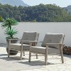 COWLOWN 2 Pieces Outdoor Patio Chairs, Aluminum Armchair Conversation Set with Thick Cushions, All-Weather Patio Furniture for Garden, Poolside, Lawn - 2 of 4