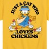 Boys' - Garfield - Just A Cat Who Loves Chickens Short Sleeve Graphic T-Shirt - 2 of 4
