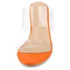 Allegra K Women's Clear Slide Stiletto Heels Sandals - 2 of 4