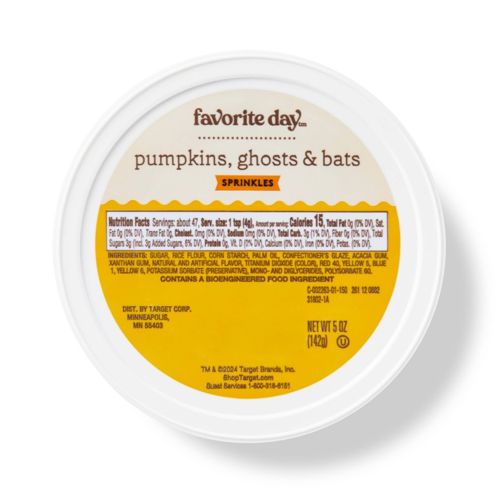 Halloween Ghosts and Ghouls Sprinkles - 5oz - Favorite Day