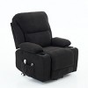 Remote Power Lift Heated Massage Recliner Chair for Seniors,37.4"W Corduroy Sofa with Cup Holder & Side Pockets for Living Room-Baofuwish - 2 of 4