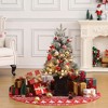 2Pcs 3ft Small Christmas Tree Pre-Lit Artificial Christmas Tree with 78  Lights, Snow Flocked Xmas Tree - 3 of 4
