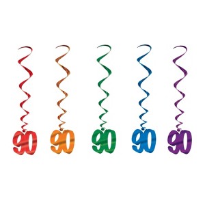 Beistle Celebrate Your Milestone Event with these Colorful Whirls from Beistle, 3', (10/Pkg) - 1 of 1