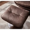 Velvet Swivel Lounge Chair with Ottoman, Tufted Design and Foam Cushion - 4 of 4