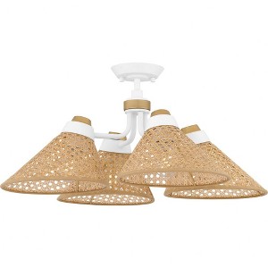 Quoizel Lighting 4 - Light Semi-Flush Mount in  Matte White - 1 of 1