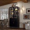 76.75'' LED Lighted Display Cabinet with Double Glass Doors, Steel Curio Storage Cabinet with Glass for Collectibles,Office-Maison Boucle - 3 of 4