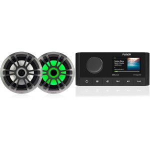 Fusion MS-RA210 Marine Entertainment System With Bluetooth & DSP, AM/FM, XM Ready with 1 Pair Fusion Entertainment EL-FL651SPG EL Series 6.5" 80 Wa... - 1 of 4