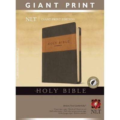 Giant Print Bible-NLT - Large Print (Leather Bound)