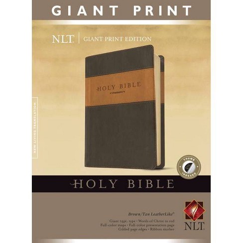 Giant Print Bible-NLT - Large Print (Leather Bound) - image 1 of 1