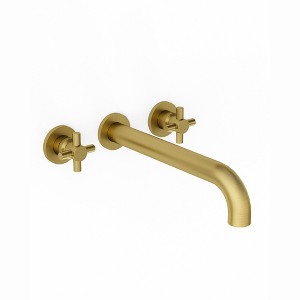 YAWWALK Double-Handle Wall Mount Roman Tub Faucet  (Valve Included) - 1 of 4