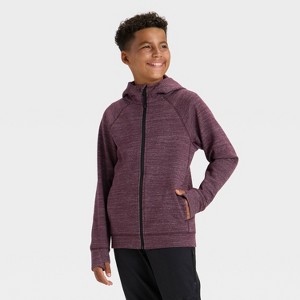 Boys' Siro Ponte Full Zip Hoodie Sweatshirt - All In Motion™ - 1 of 3