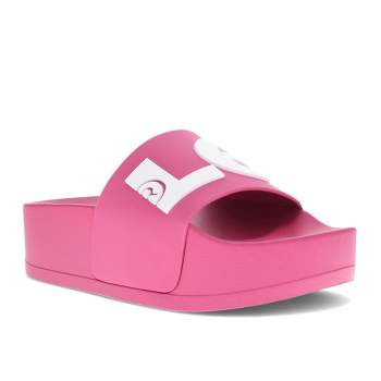 Levi's Womens Split Logo Platform Slide Slip On Sandal Shoe